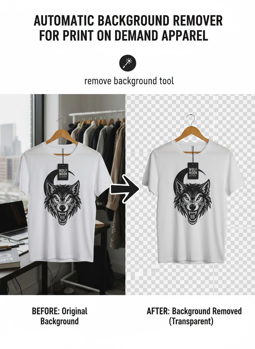 automatic background remover for print on demand apparel - Professional Guide